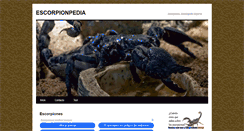 Desktop Screenshot of escorpionpedia.com