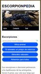 Mobile Screenshot of escorpionpedia.com